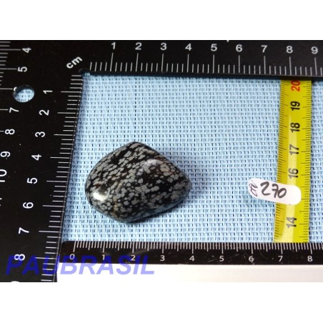 Obsidienne Flocon de Neige Pierre Roulée 21g Obsidienne Flocon de Neige Pierre Roulée 21g