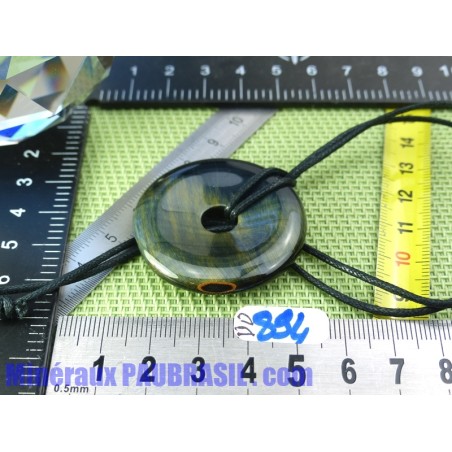 Pi donut pendentif Oeil de Faucon Q Extra 4cm Pi donut pendentif Oeil de Faucon Q Extra 4cm