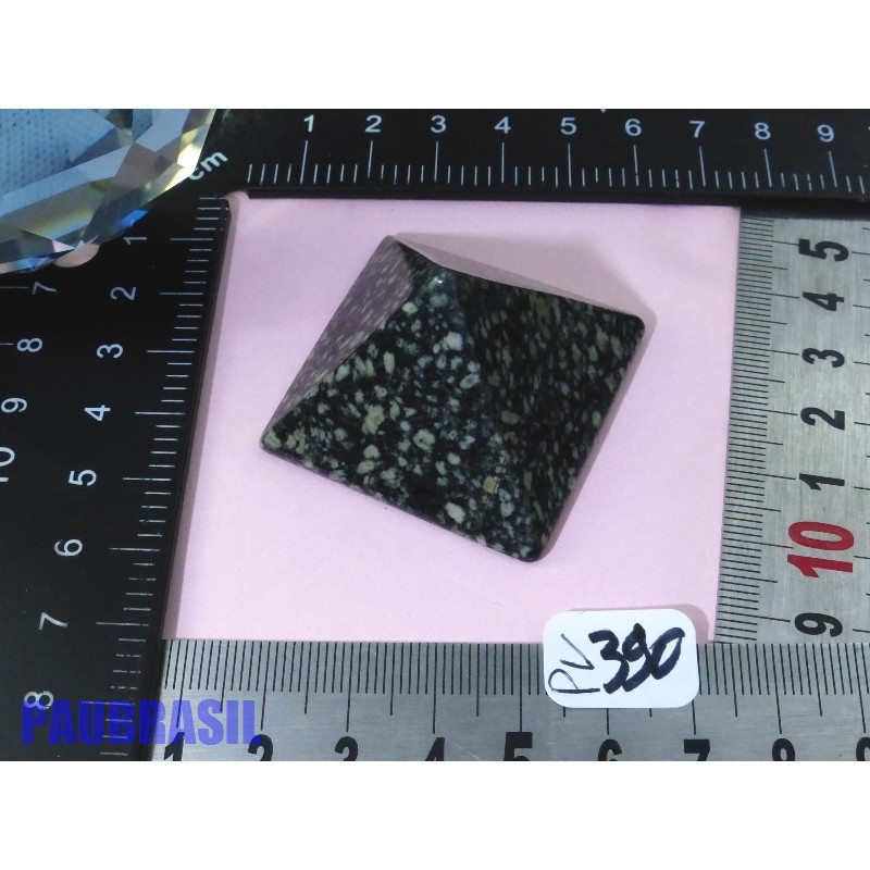 Pyramide en Porphyre Vert Antique Porphyre Imperial 42mm base 50gr50