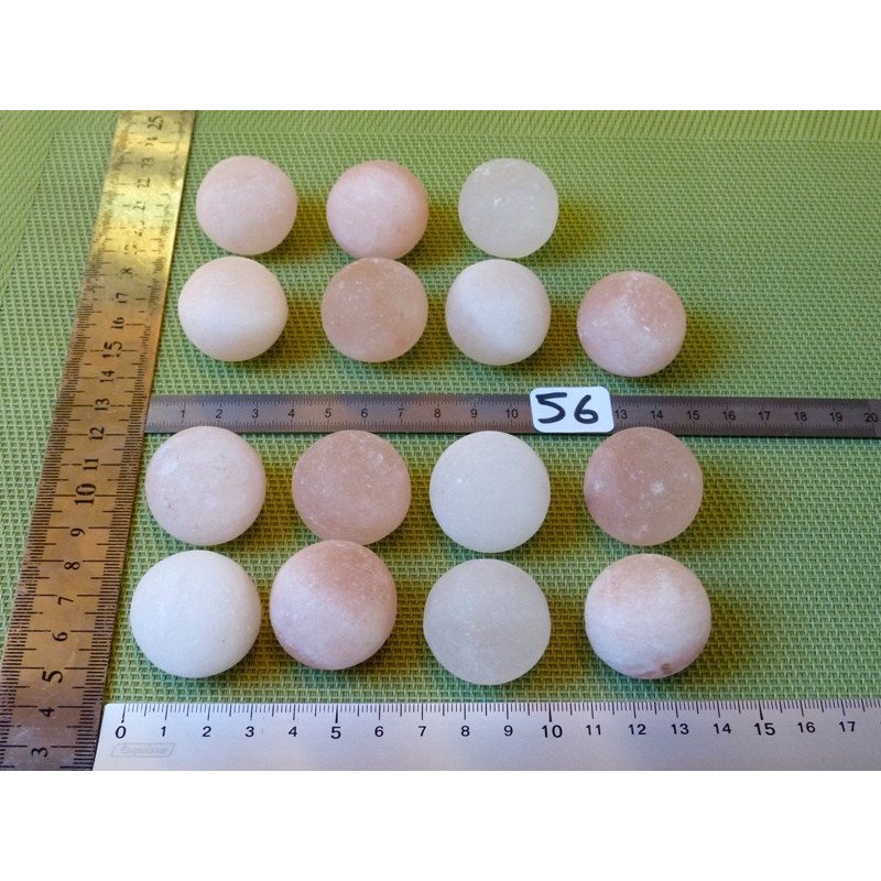 Sel de l Himalaya Sphère à l unité 3 cm diametre 30gr enviro | Minéraux Paubrasil