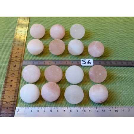 Sel de l Himalaya Sphère à l unité 3 cm diametre 30gr enviro | Minéraux Paubrasil
