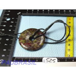 Pi Donut pendentif en Piémontite - Dragon Stone 40mm