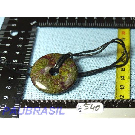 Pi Donut pendentif en Piémontite - Dragon Stone 40mm Pi Donut pendentif en Piémontite - Dragon Stone 40mm