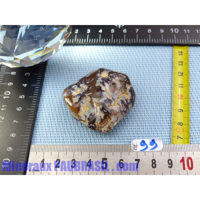Agate à Eau polie du Bresil 56g Rare