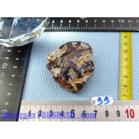 Agate à Eau polie du Bresil 56g Rare