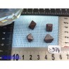 4 Magnétites octaédriques de 11gr50 les 4