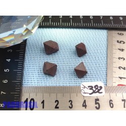 4 Magnétites octaédriques de 11gr50 les 4
