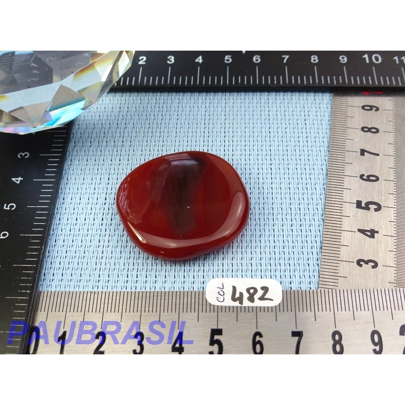Cornaline en pierre plate 17g Q Extra