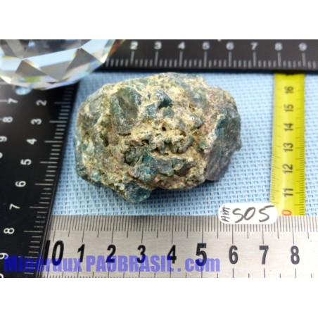 Apatite Bleue en pierre brute du Brésil 119g