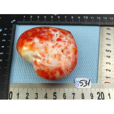 Coeur en Cornaline Madagascar 238g Coeur en Cornaline Madagascar 238g