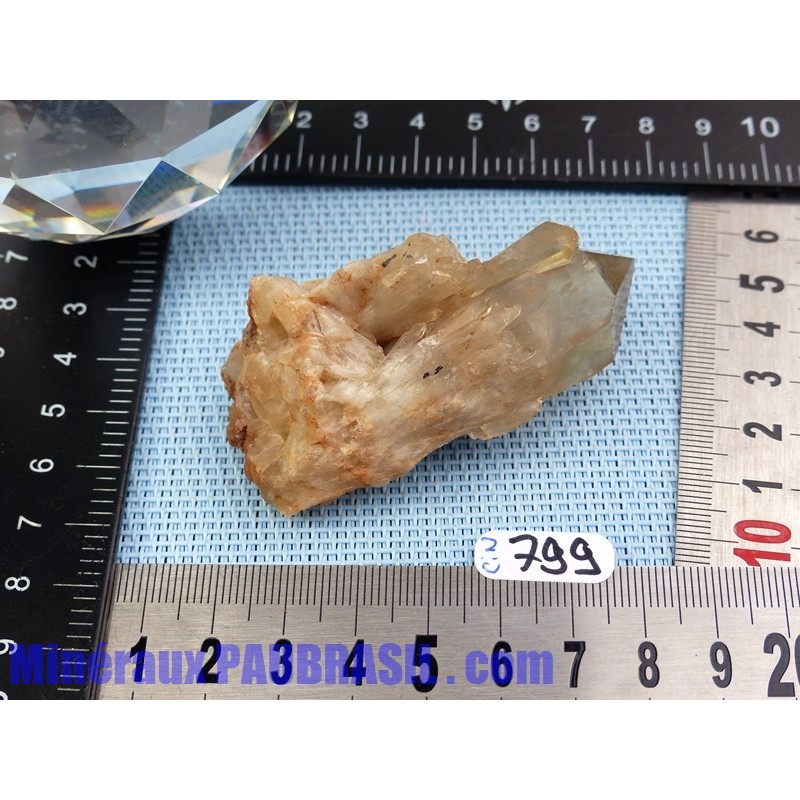Pointe de Citrine Naturelle Brute du Congo Q Extra 58g