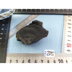 Onyx noir du Brésil en pierre brute de 59g