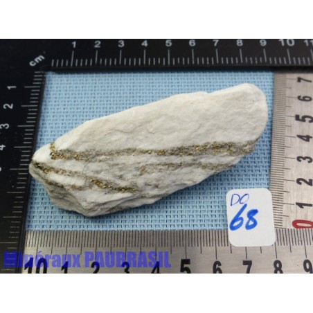 Pyrite sur Dolomite en pierre brute 114g Suisse