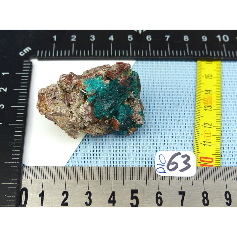 Dioptase en pierre brute Congo 42gr50