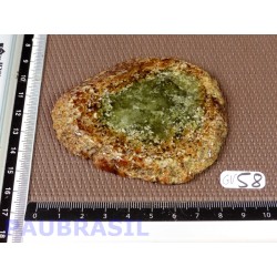 Grenat vert grossulaire du Mali en tranche polie Q Extra 101g