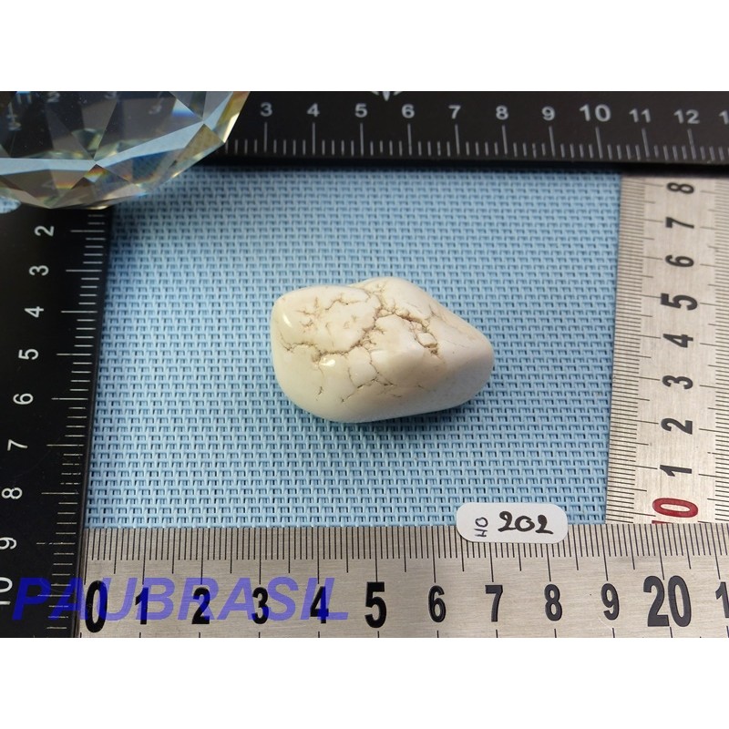 Howlite Véritable en Pierre Roulée 35g