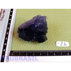 Fluorite fluorine  Violette brute 74g Q Extra Mexique
