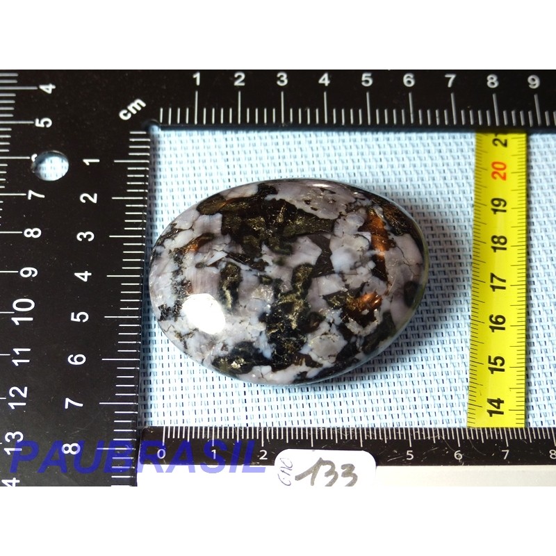 Gabbro Merlinite en galet poli de 95gr Q Extra