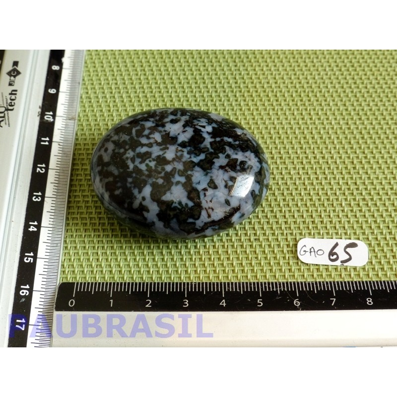 Gabbro Merlinite en galet poli de 74gr Q Extra