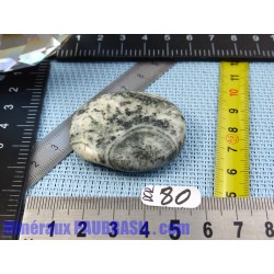 Diorite orbiculaire pierre plate de 27gr Rare