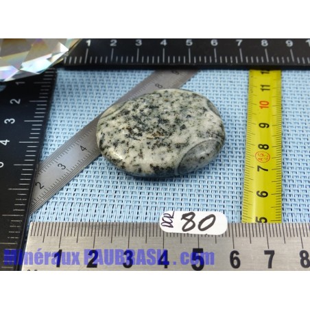 Diorite orbiculaire pierre plate de 27gr Rare