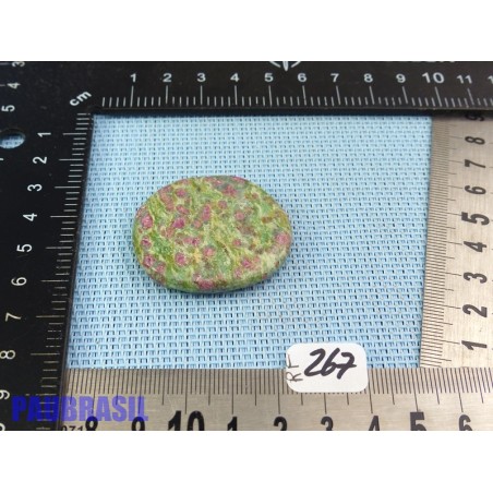 Rubis sur Fuchsite en mini pierre plate 20g Q Extra