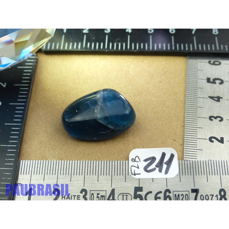 Fluorine Fluorite Bleue pierre roulée 13g Q Extra