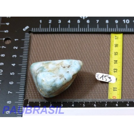 Larimar - Pectolite bleue pierre semi roulée Q Extra 65gr