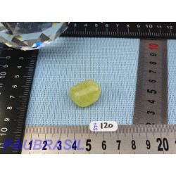Jade jaune d'Australie - prehnite jaune 10gr pierre roulée Q Extra