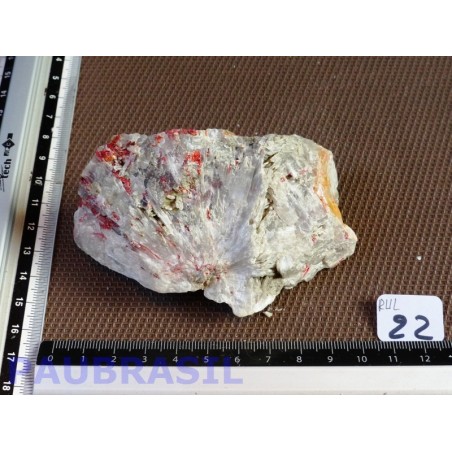 Réalgar sur ulexite brute de 166gr