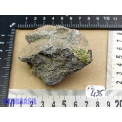Péridot sur Basalte Pierre Brute 141g