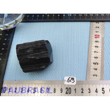 Tourmaline Noire Schorl Inde en Pierre Brute Biterminée Q Extra 191g