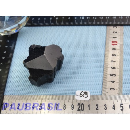 Tourmaline Noire Schorl Inde en Pierre Brute Biterminée Q Extra 191g