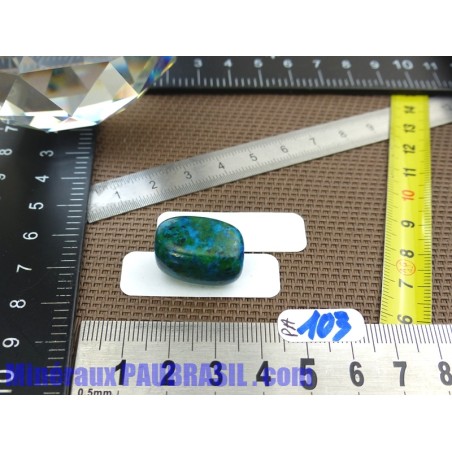 Pierre d'Eilat en pierre roulée Q Extra 8gr RARE