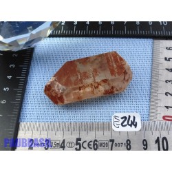 Pointe de Quartz Tangerine de 46g guérisseur doré Brésil
