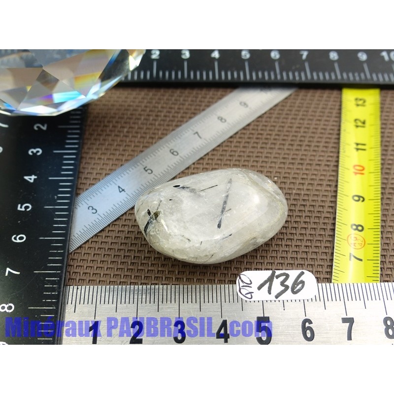 Quartz Tourmaline en pierre roulée 29gr