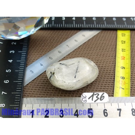 Quartz Tourmaline en pierre roulée 29gr Quartz Tourmaline en pierre roulée 29gr