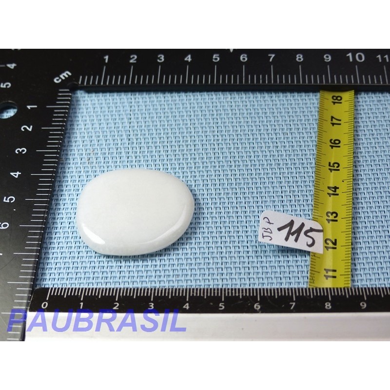 Jade blanc pierre plate fine 12g