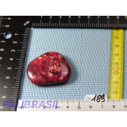 Thulite - Zoïsite rouge en pierre plate de 29g