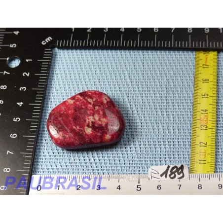 Thulite - Zoïsite rouge en pierre plate de 29g Thulite - Zoïsite rouge en pierre plate de 29g