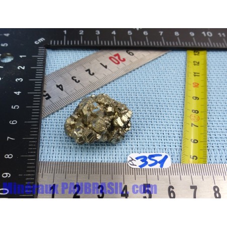 Pyrite cristallisée Q Extra pierre brute Pérou 27gr