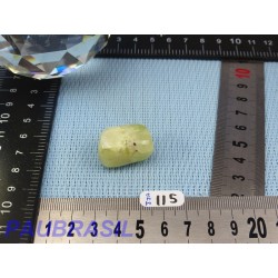 Jade jaune d'Australie - prehnite jaune 16gr pierre roulée Q Extra