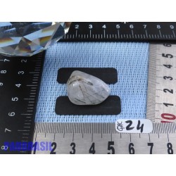Quartz Actinolite pierre roulée Brésil 9gr50 rare