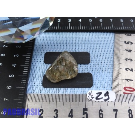 Quartz Actinolite pierre roulée Brésil 9g rare Quartz Actinolite pierre roulée Brésil 9g rare