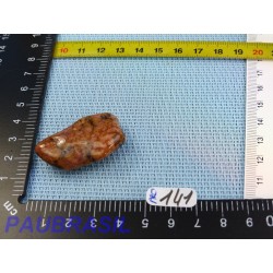 Agate mousse rose en pierre roulée de 15gr
