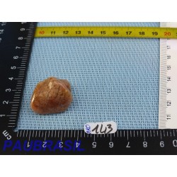 Agate mousse rose en pierre roulée de 16gr