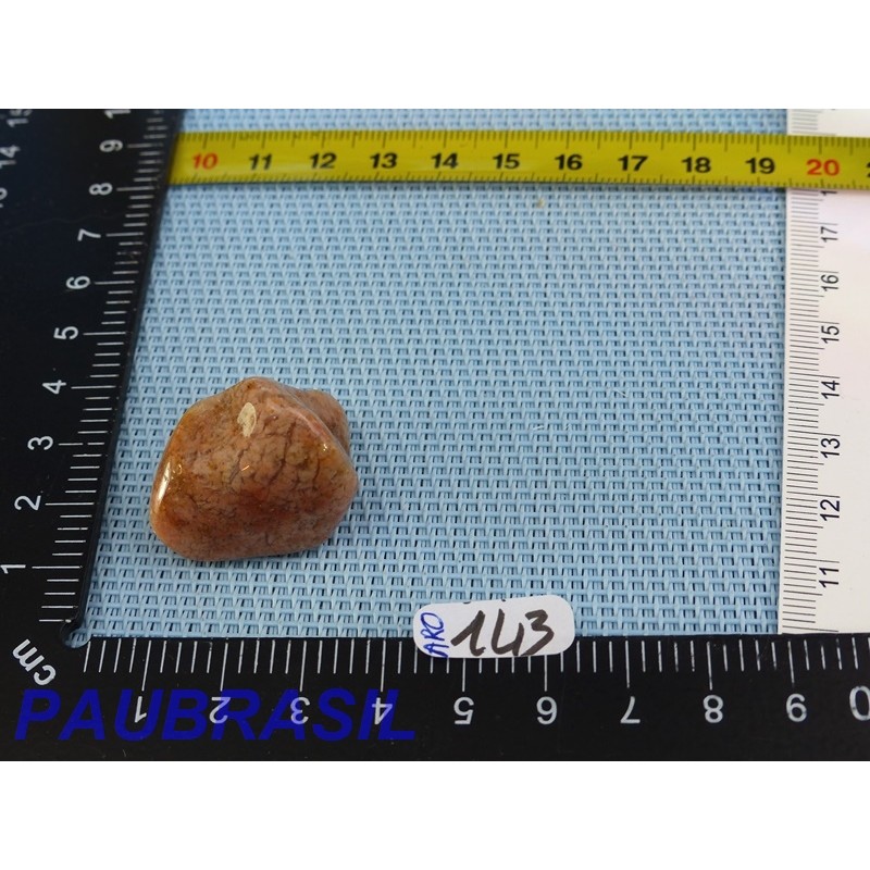 Agate mousse rose en pierre roulée de 16gr