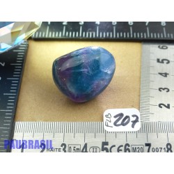 Fluorine Fluorite Bleue et violette pierre roulée 33g Q Extra