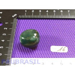 Calcédoine Verte Silicates de Fer en pierre roulée 14g