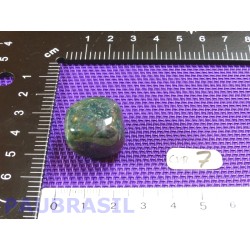 Calcédoine Verte Silicates de Fer en pierre roulée 14g